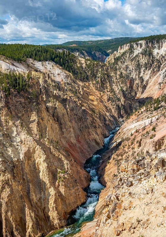 River flowing through Sulphur Canyon