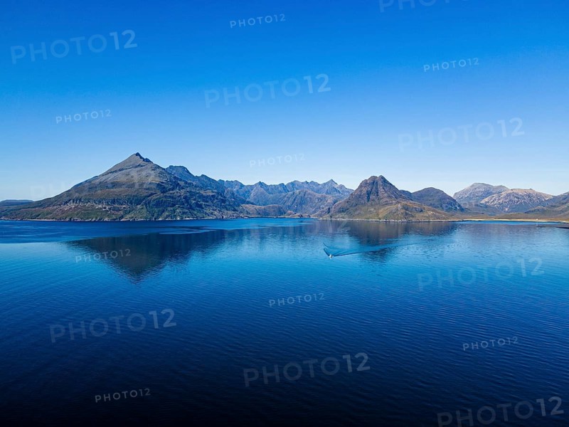 Aerial of the Black Cuillin ridge