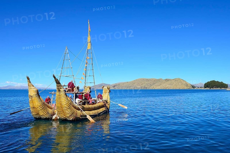 Typical reed boat from Totora