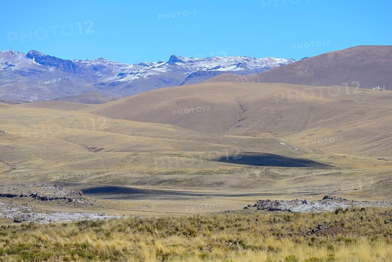 Barren landscape at the stone tombs