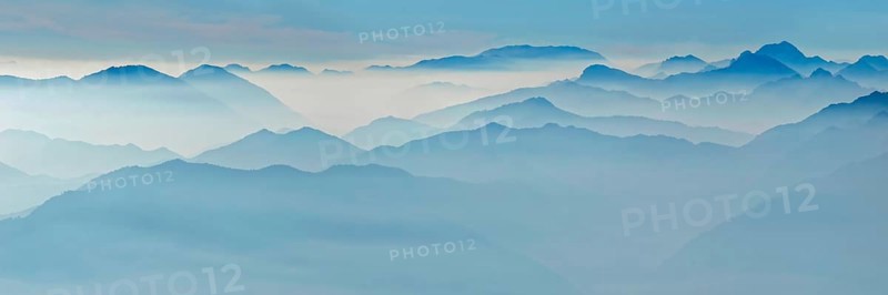 Mountain silhouettes