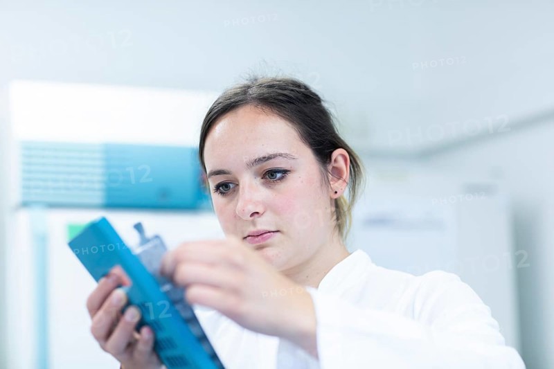 Young laboratory assistant