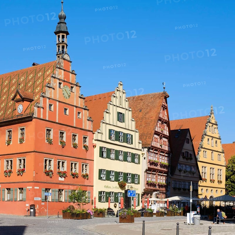 Gabled houses at the wine market in the historic old town