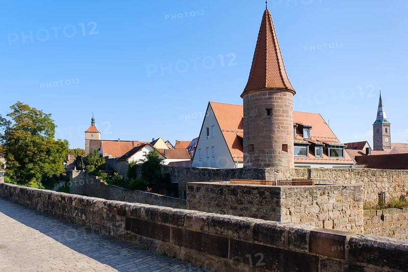 Medieval town with town wall