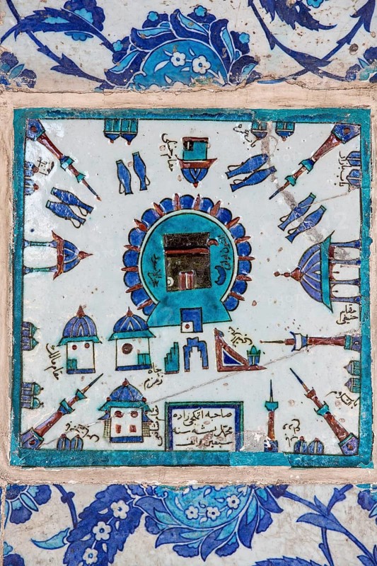 Kaaba tile in the Rustem Pasha Mosque