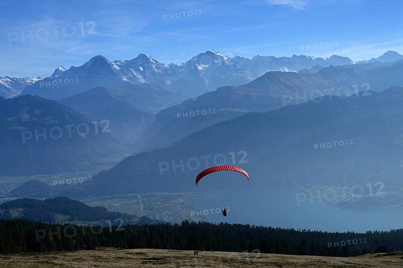 Paraglider on the Niederhorn