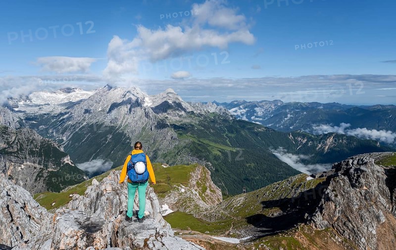 Hiker on a summit