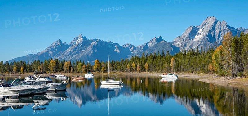 Mountains reflected in the lake