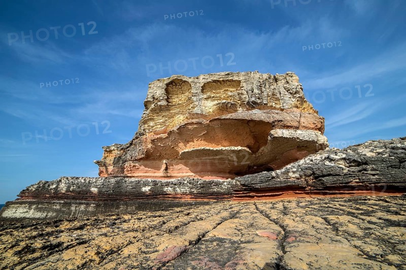 Pink rocks in Kefken