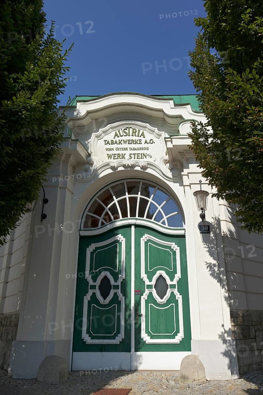 Historic pavilion of the former tobacco factory Krems-Stein