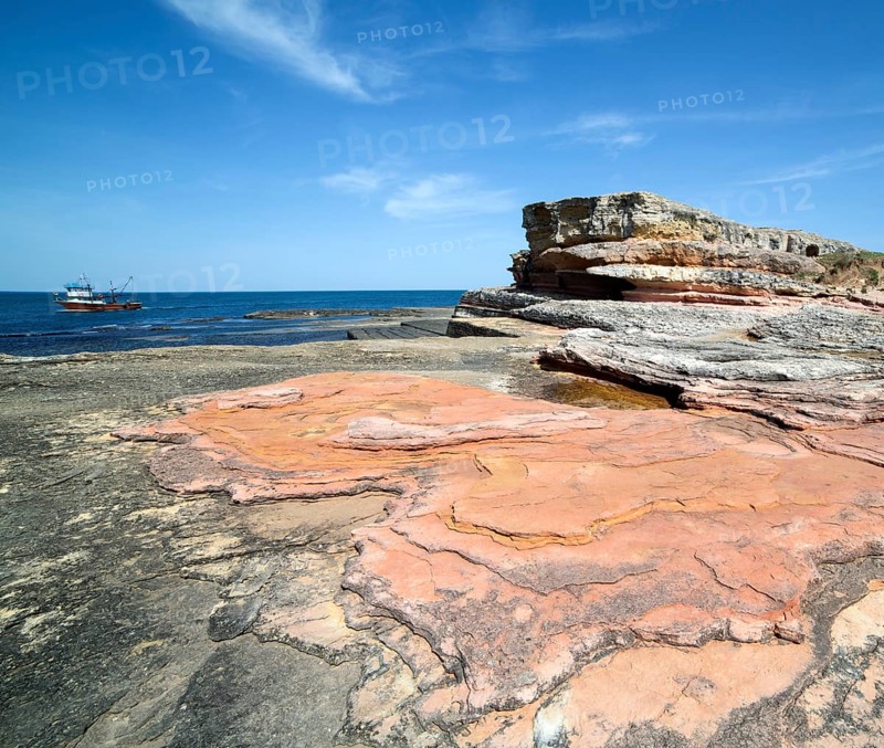Pink rocks in Kefken