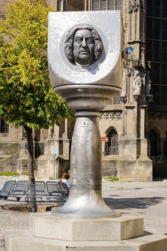 Relief of Johann Sebastian Bach on the Bach Column