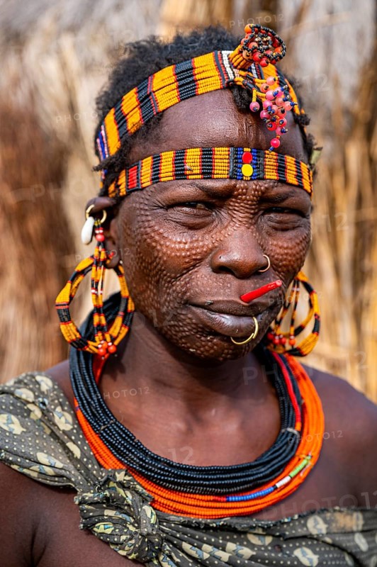Scar face as a mark of beauty woman