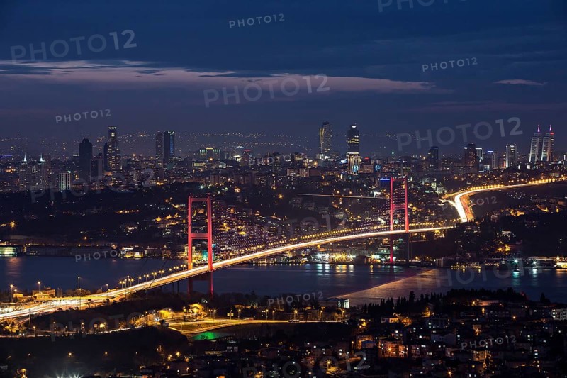 Bosphorus and Bridge by Night