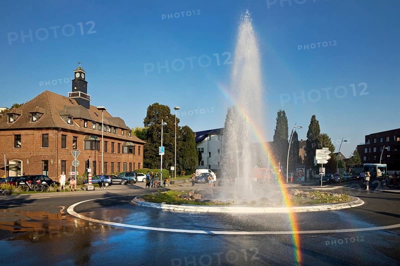 Monheim Geyser in the roundabout