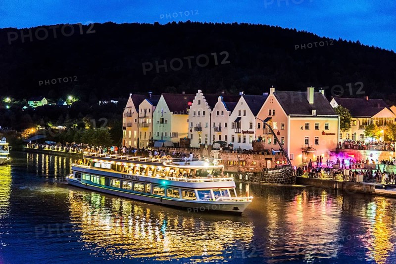 Solstice celebration with ship parade and fireworks