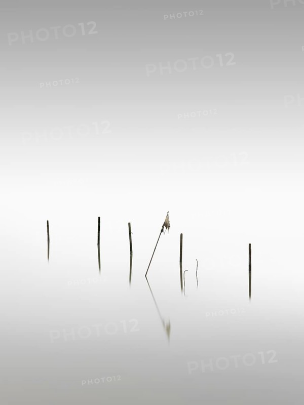 A fishing net at the dam of the Rantum basin on the island of Sylt