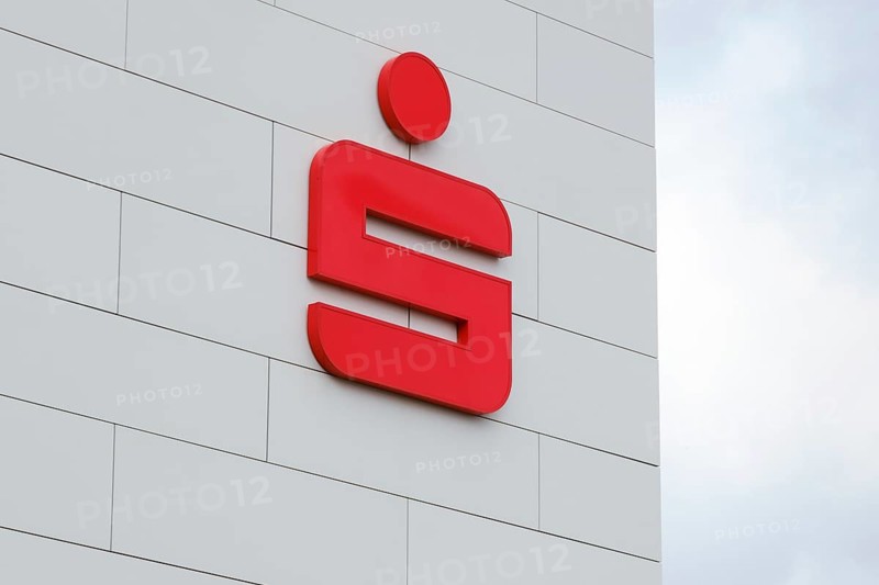Facade with Sparkasse logo