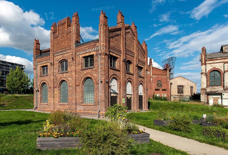 Historical red-brick industrial building