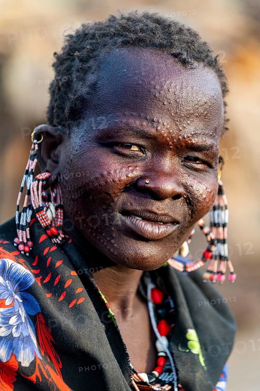 Scar face as a mark of beauty woman