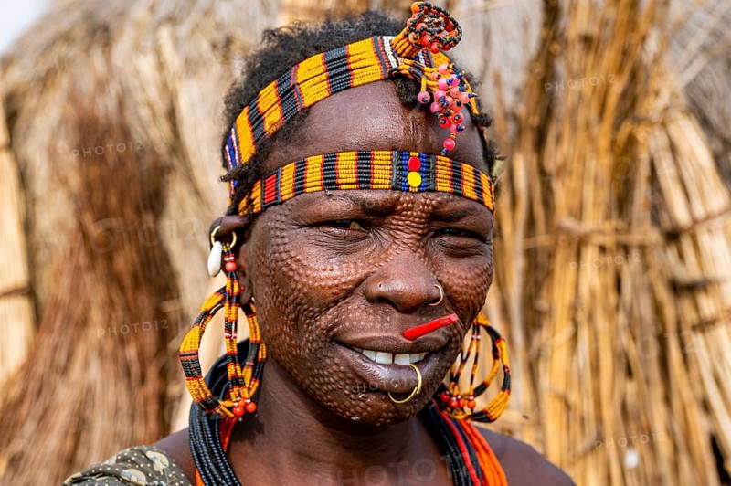 Scar face as a mark of beauty woman
