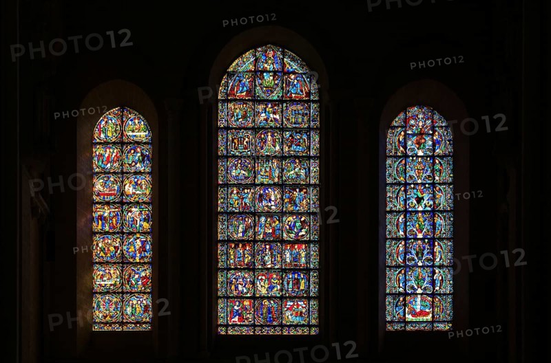 The three oldest windows of the cathedral