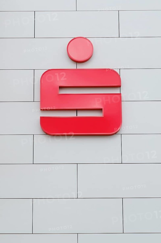 Facade with Sparkasse logo