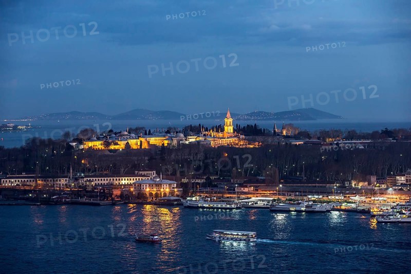 Topkapi Palace and Princes' Islands by night
