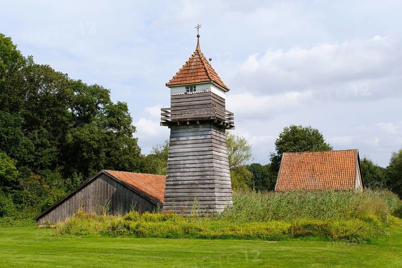 Brine storage tower in the spa gardens