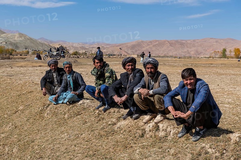Spectators at traditional Buzkashi game