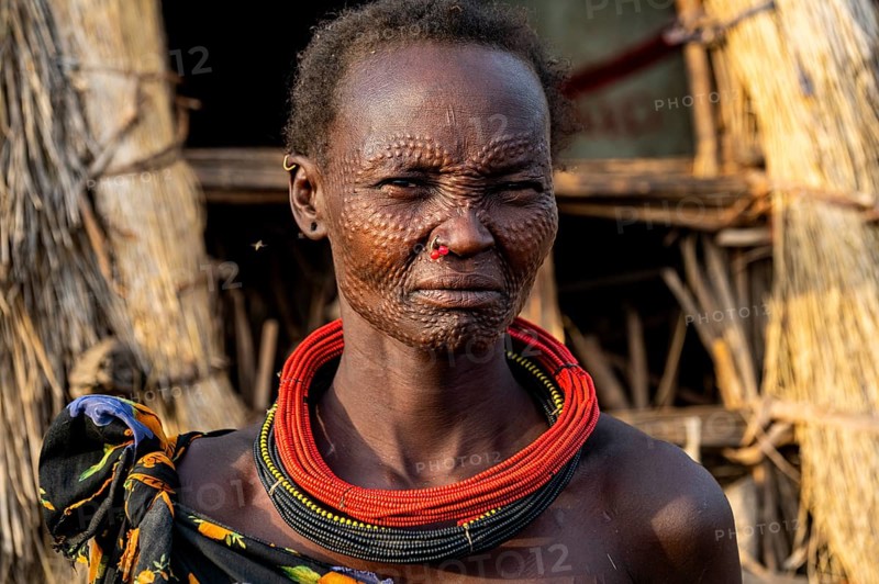 Scar face as a mark of beauty woman