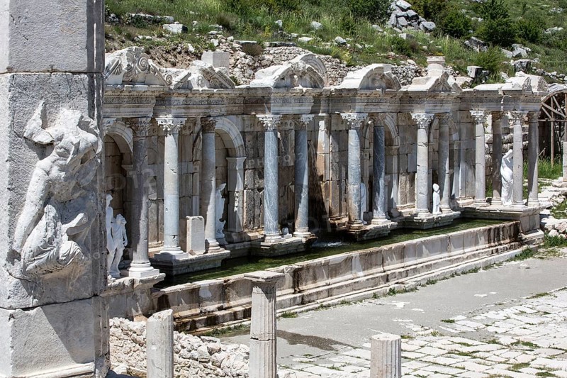 Antoninus Fountain of Sagalassos in Isparta