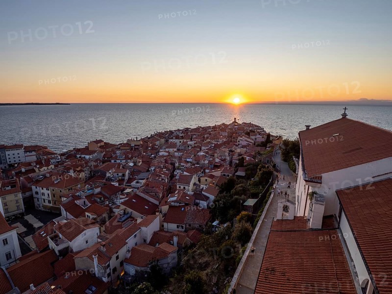 Sunset over the sea