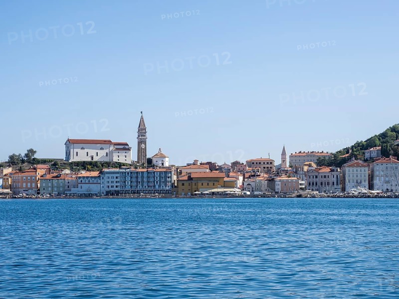 View of Piran from the sea