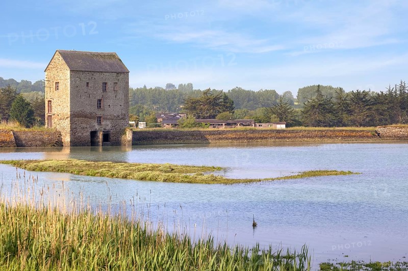 Water mill on the Rance in Brittany