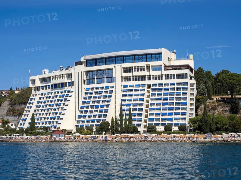 View of the Grand Hotel Bernardin from the sea