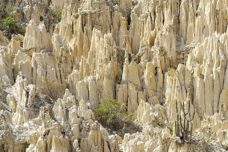 Bizarre rock formations in Valle de la Luna