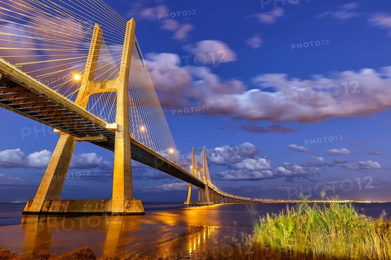 Lisbon Bridge Ponte Vasco da Gama over River Tagus Travel Travel City in Lisbon