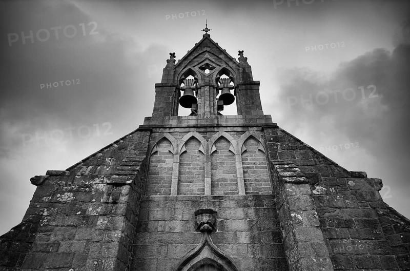 Infrared photograph Church Eglise paroissiale Ste Anne St Laurent