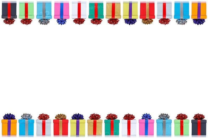 Gifts Birthday Card Christmas Text Free Space Copyspace Gift Isolated