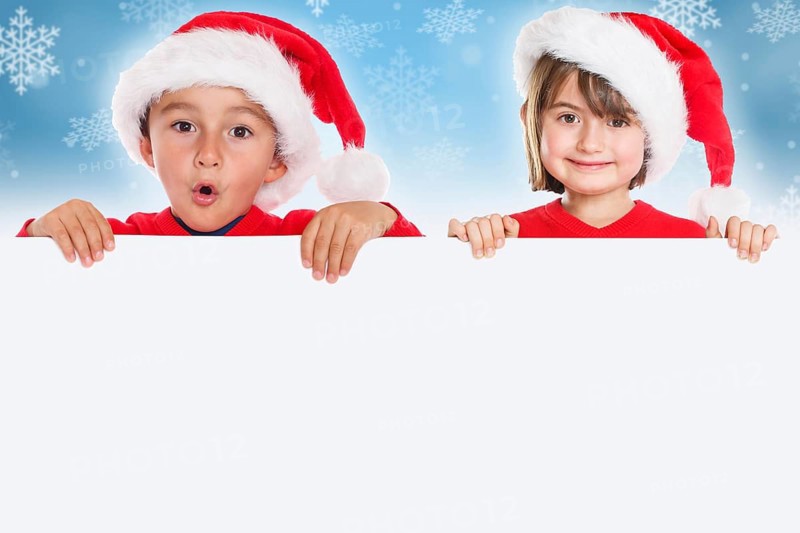 Christmas Children Santa Claus Christmas Card copy space Copyspace Copy Space