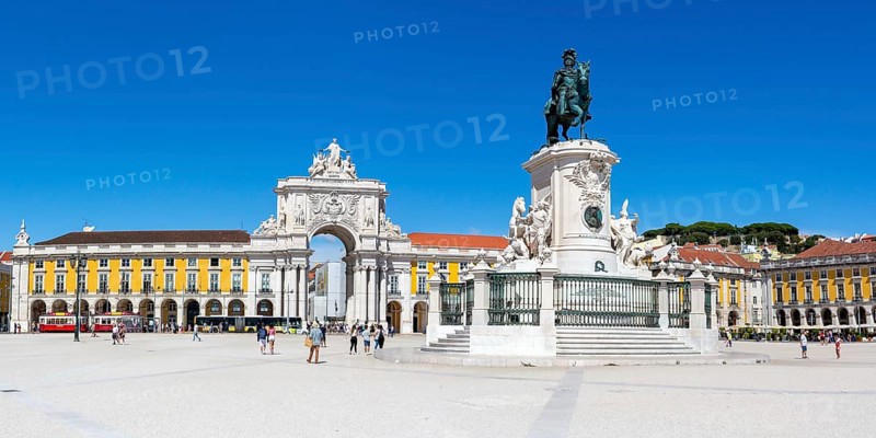 Lisbon Square Praca do Comercio Panorama Travel Travel City in Lisbon