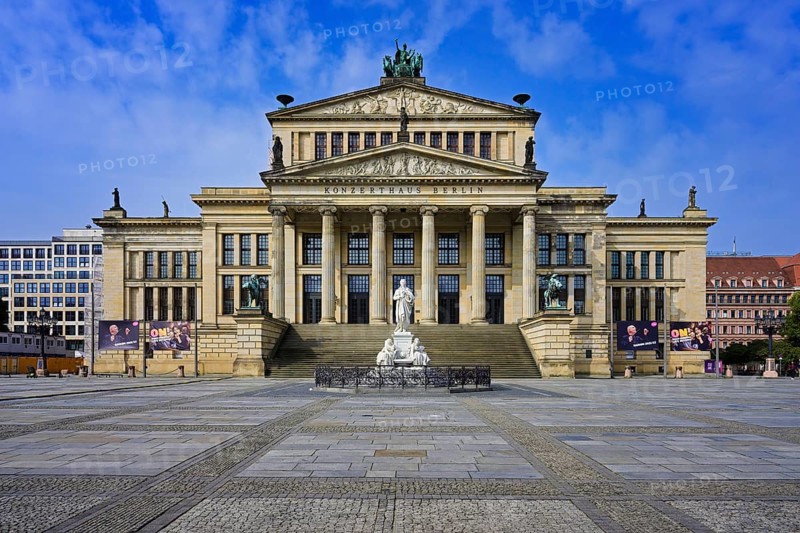 Konzerthaus Berlin Concert Hall and Schiller monument