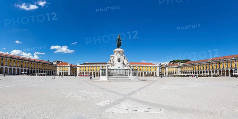 Lisbon Square Praca do Comercio Panorama Travel Travel City in Lisbon