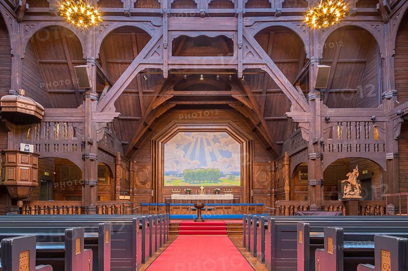 Interior of Kiruna church