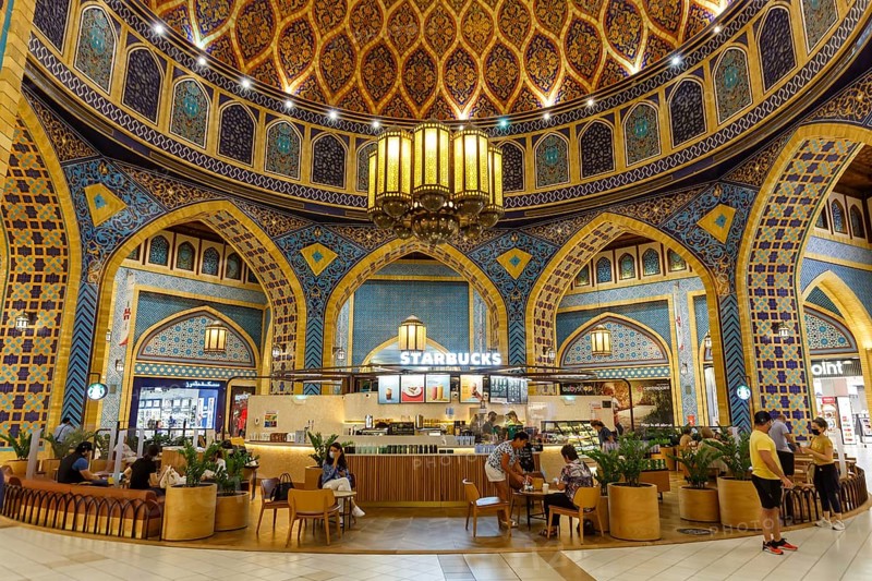 Ibn Battuta Mall Starbucks Coffee Cafe Dubai Luxury Shopping Shopping in Dubai