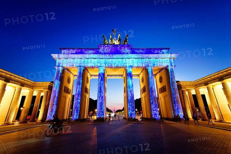Brandenburg Gate during the Festival of Lights