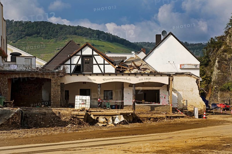 Destroyed house