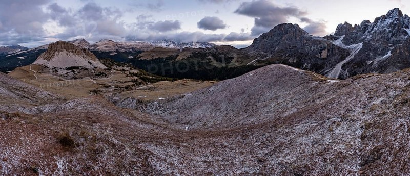 Monte Castellaz and Pala Group at sunrise