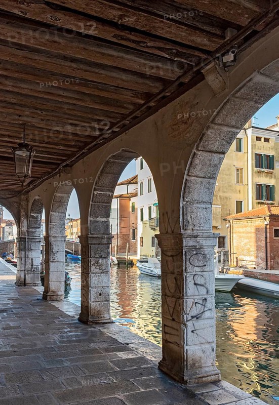 Arcade of Palazzo Grassi by Canal Vena